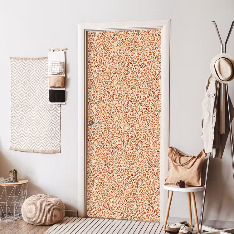 Deursticker - Bladeren - Botanisch - Terracotta — 8