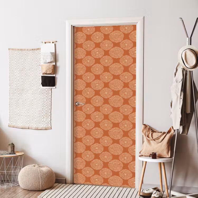 Deursticker - Cirkels - Grafisch - Patroon - Terracotta — 8