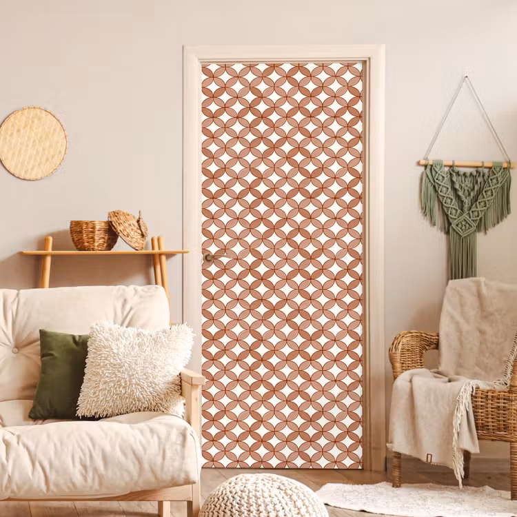 Deursticker - Geometrisch - Cirkels - Modern - Terracotta — 4