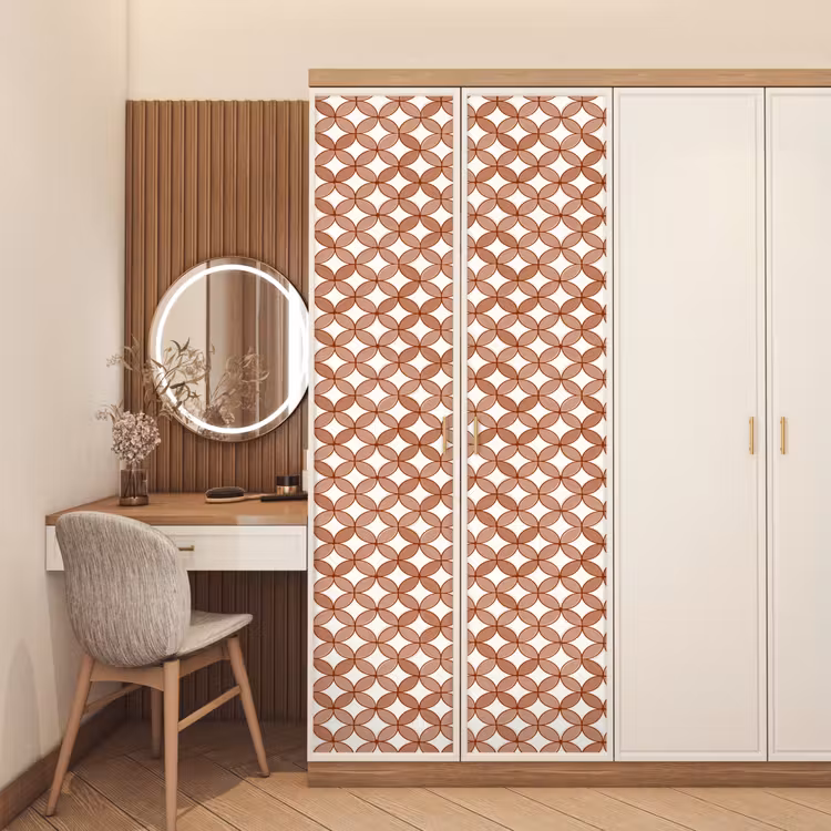 Deursticker - Geometrisch - Cirkels - Modern - Terracotta — 5