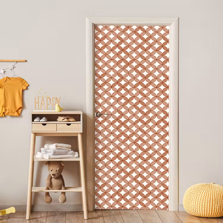 Deursticker - Geometrisch - Cirkels - Modern - Terracotta — 6