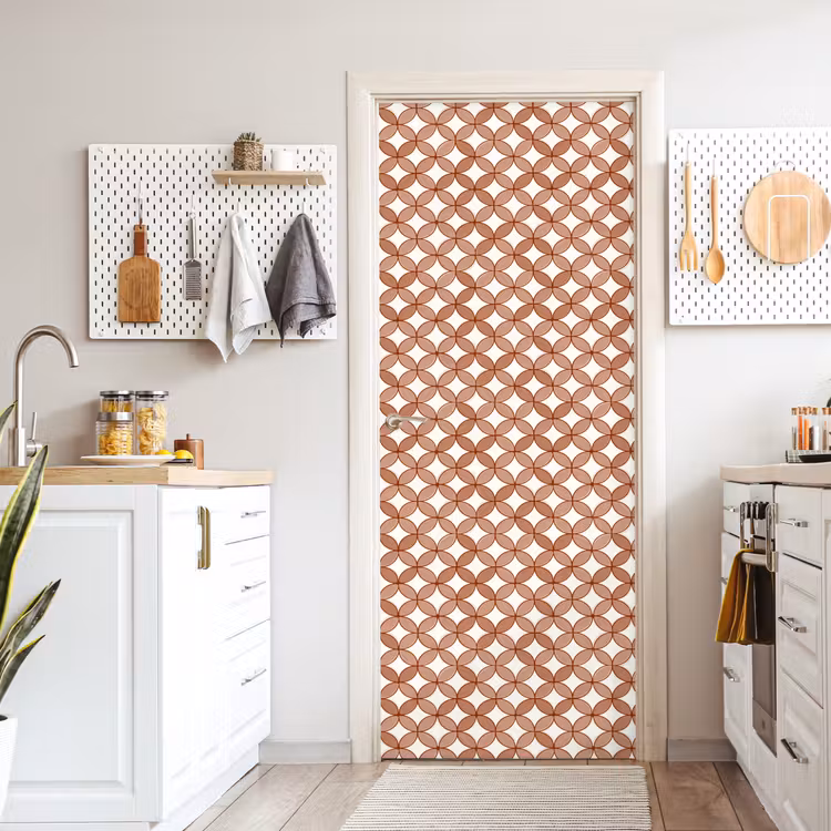Deursticker - Geometrisch - Cirkels - Modern - Terracotta — 7