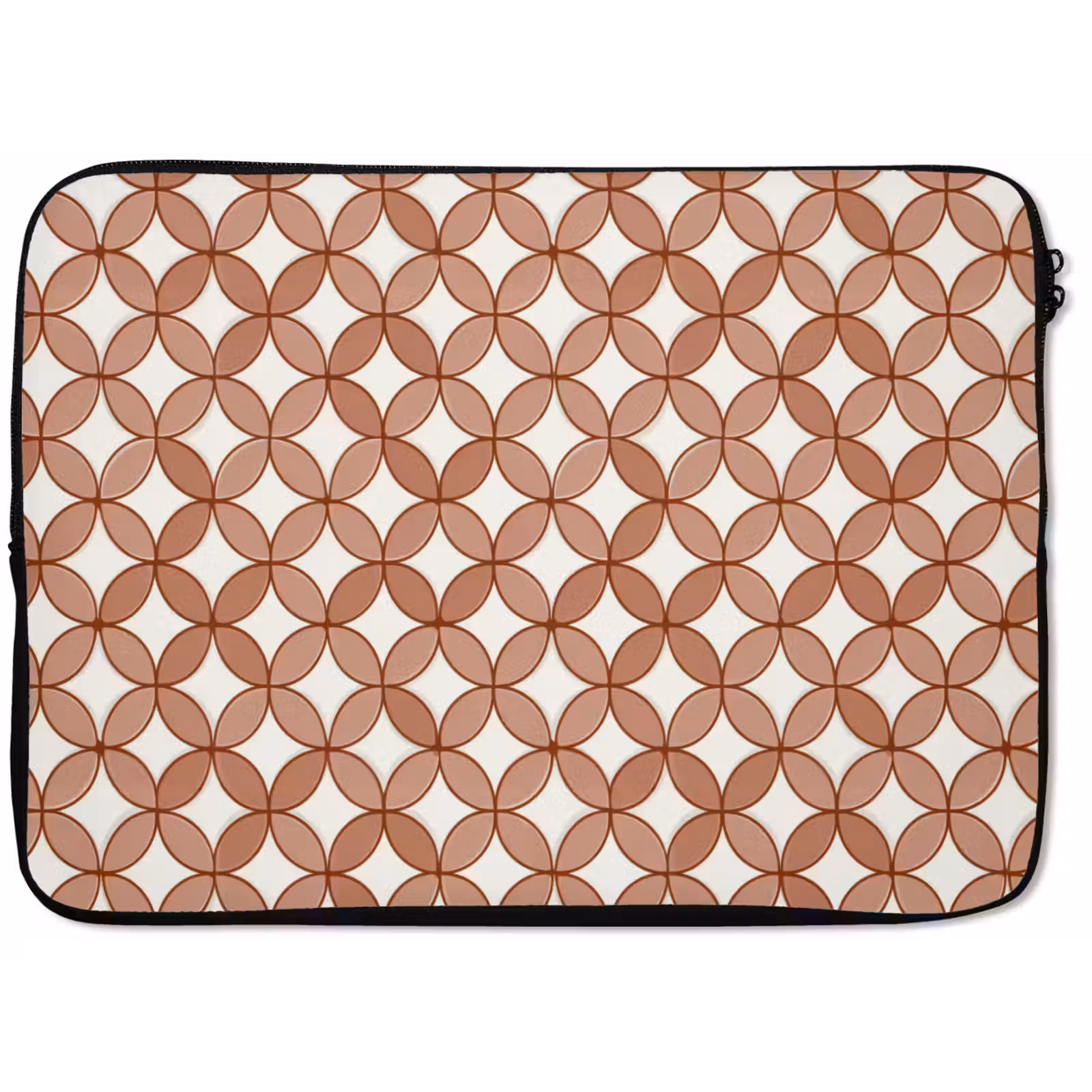 Laptophoes - Geometrisch - Cirkels - Modern - Terracotta — 1