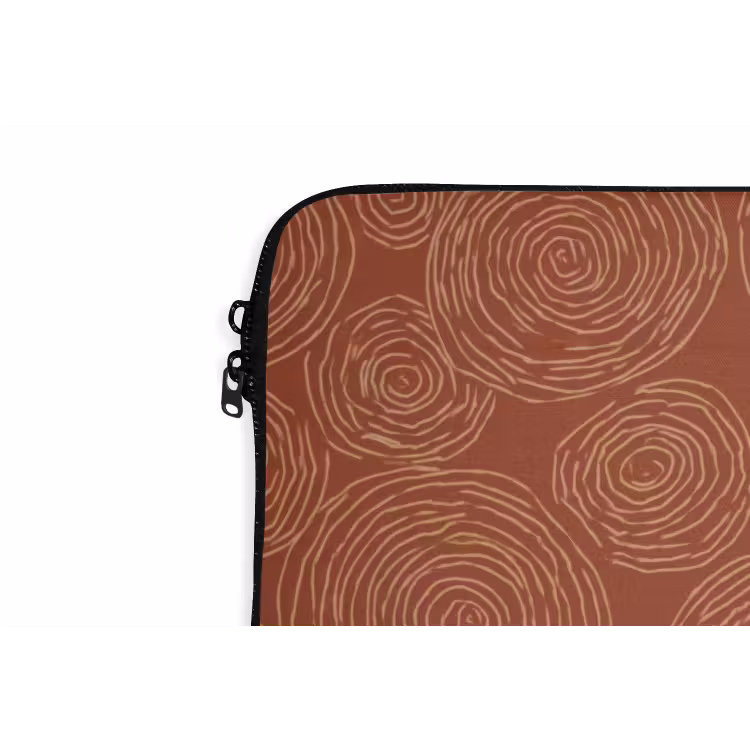 Laptophoes - Cirkels - Abstract - Artistiek - Terracotta — 5
