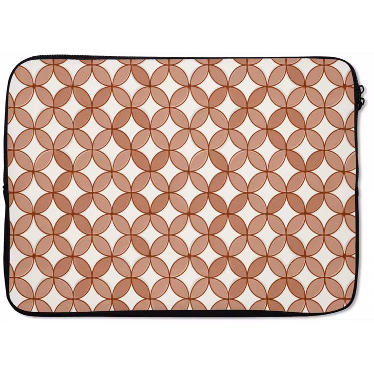 Laptophoes - Geometrisch - Cirkels - Modern - Terracotta — 1