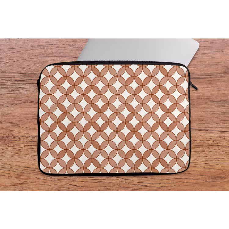 Laptophoes - Geometrisch - Cirkels - Modern - Terracotta — 2