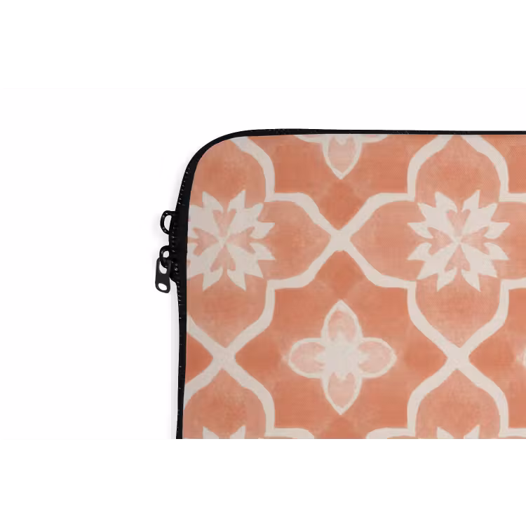 Laptophoes - Tegelpatroon - Arabesk - Vintage - Terracotta — 5