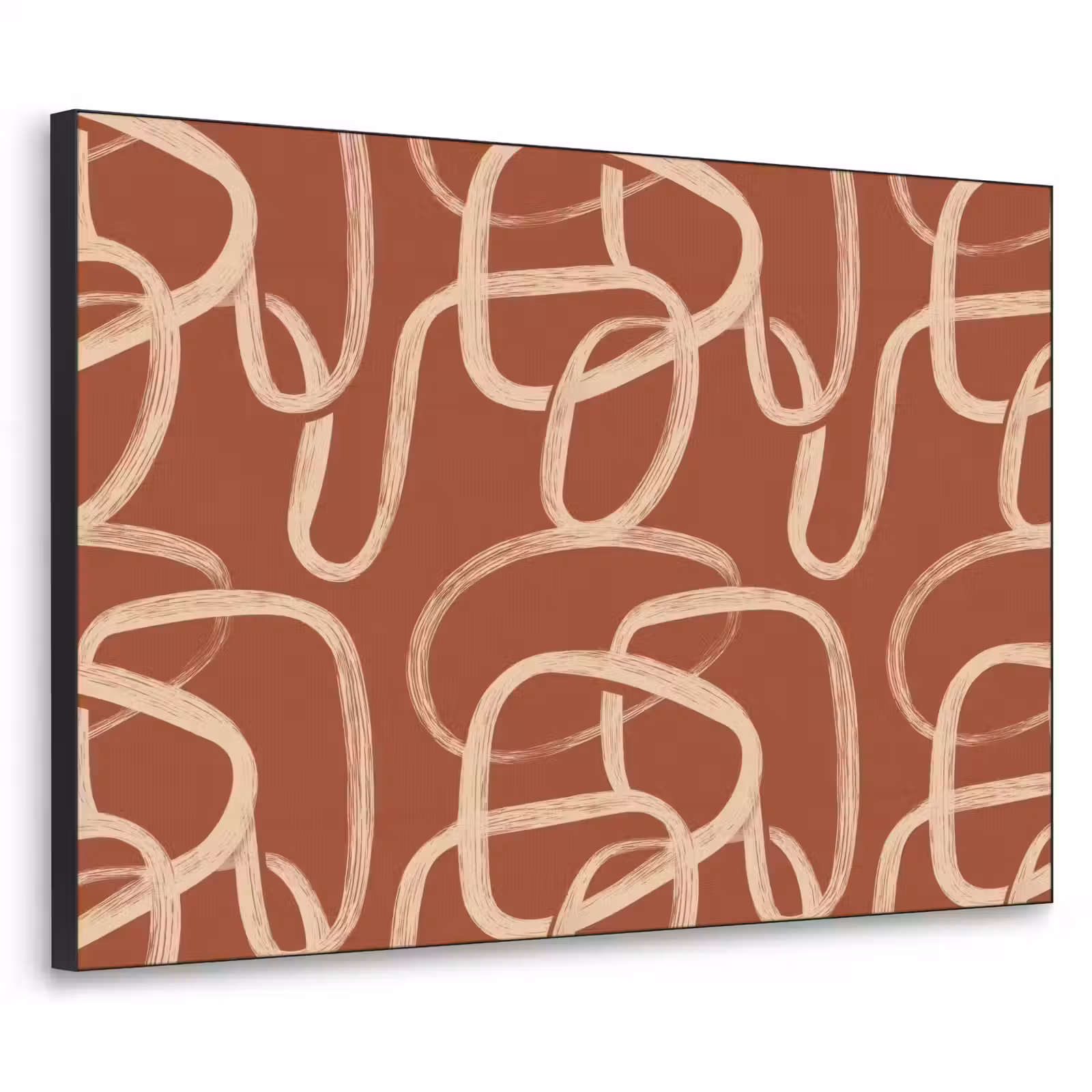 Art Frame - Lijnen - Abstract - Organisch - Terracotta - Crème — 1