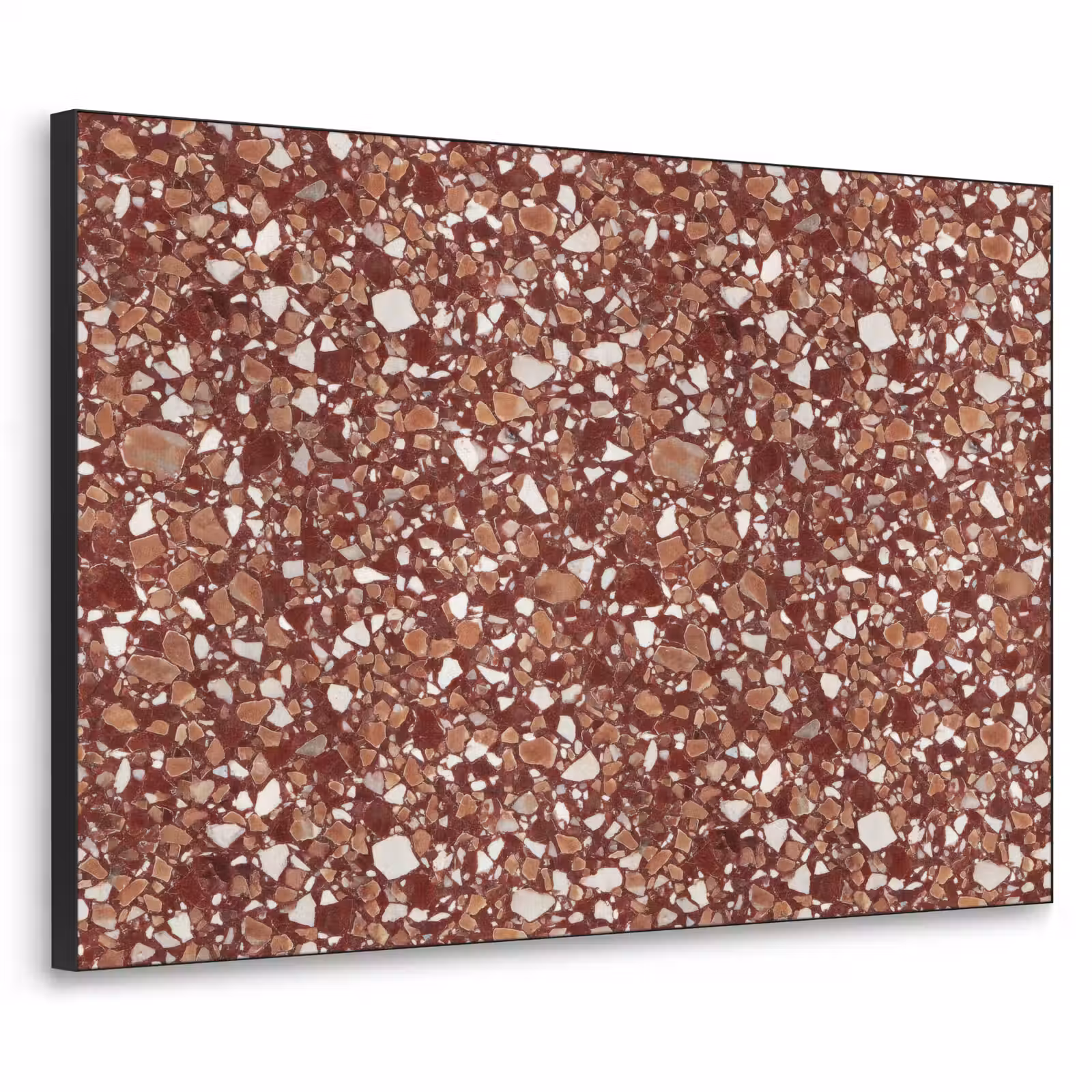 Art Frame - Terrazzo - Patroon - Steentextuur - Roodbruin — 1