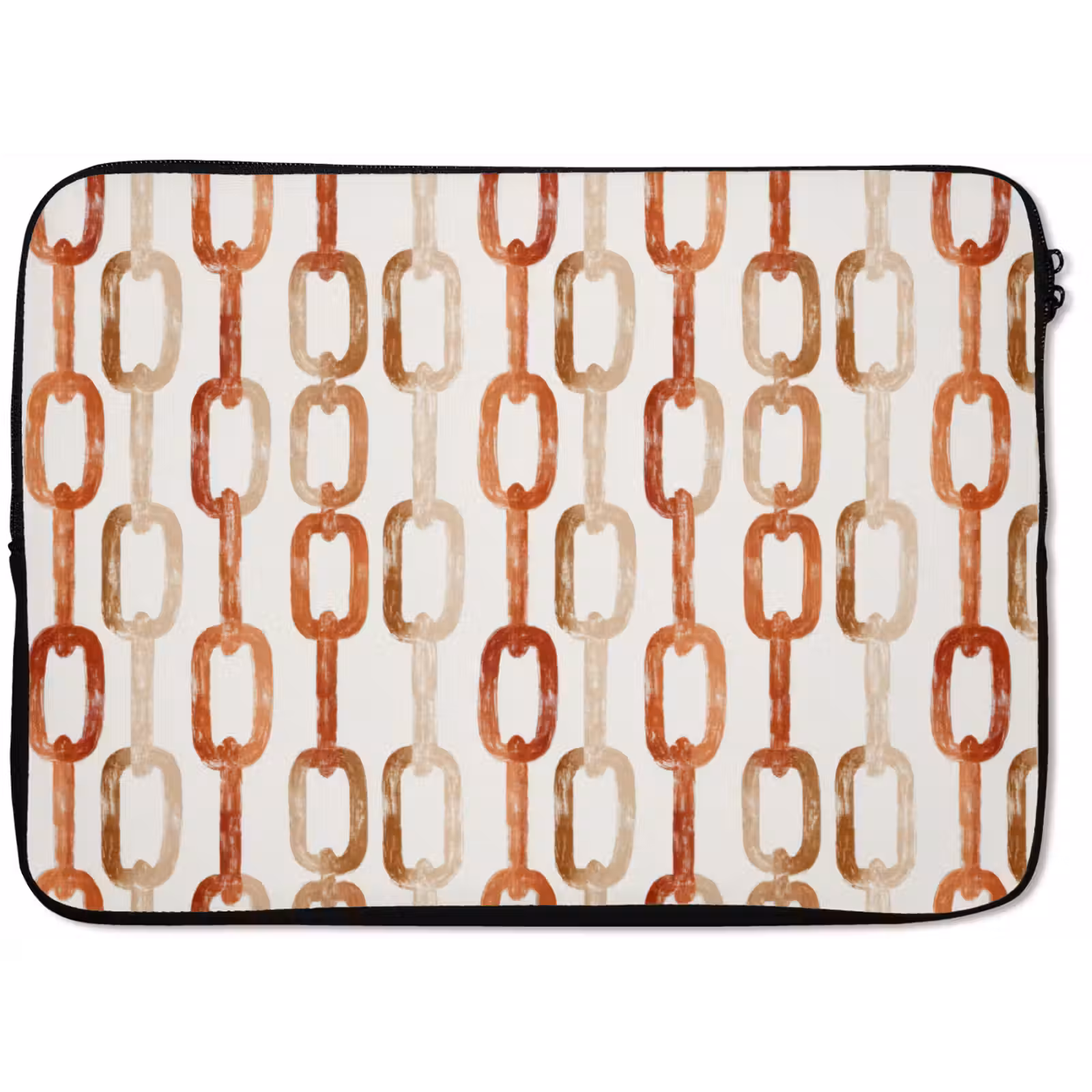Laptophoes - Schakels - Patroon - Aquarel - Terracotta — 1