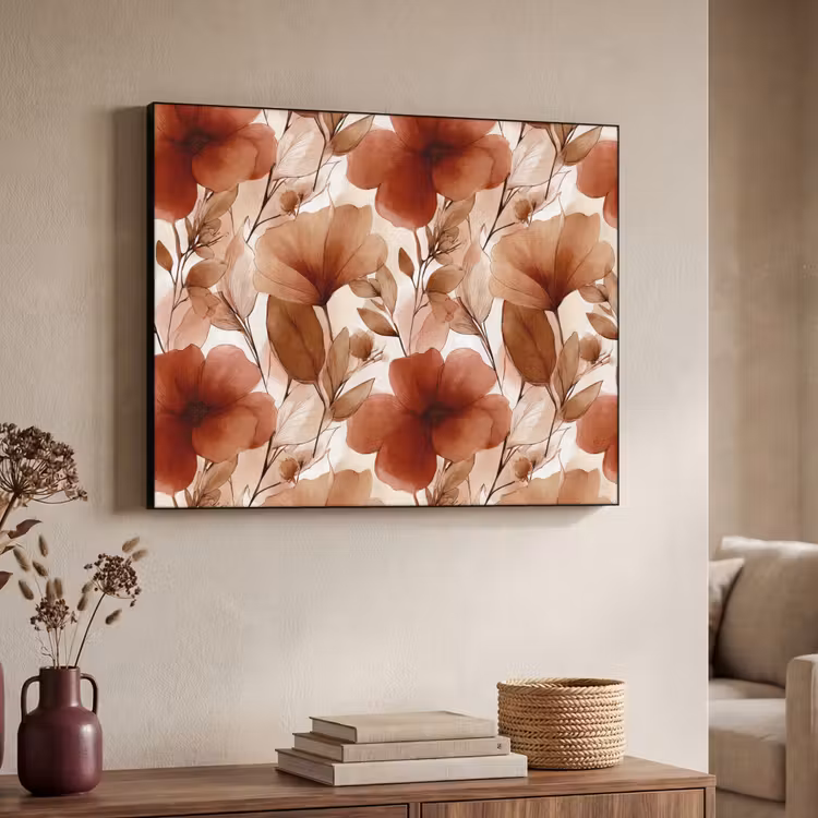 Art Frame - Bloemen - Aquarel - Botanisch - Terracotta — 7
