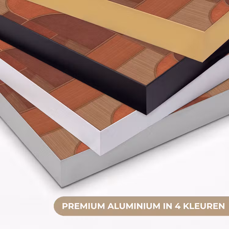 Art Frame - Geometrisch - Abstract - Textuur - Bruin — 2