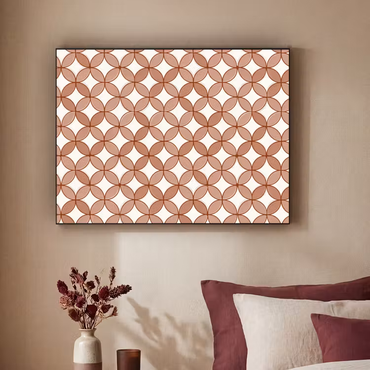 Art Frame - Geometrisch - Cirkels - Modern - Terracotta — 3