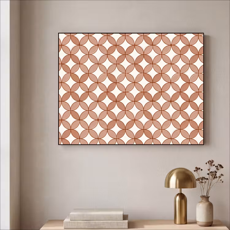 Art Frame - Geometrisch - Cirkels - Modern - Terracotta — 5