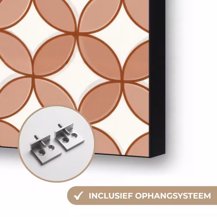 Art Frame - Geometrisch - Cirkels - Modern - Terracotta — 6
