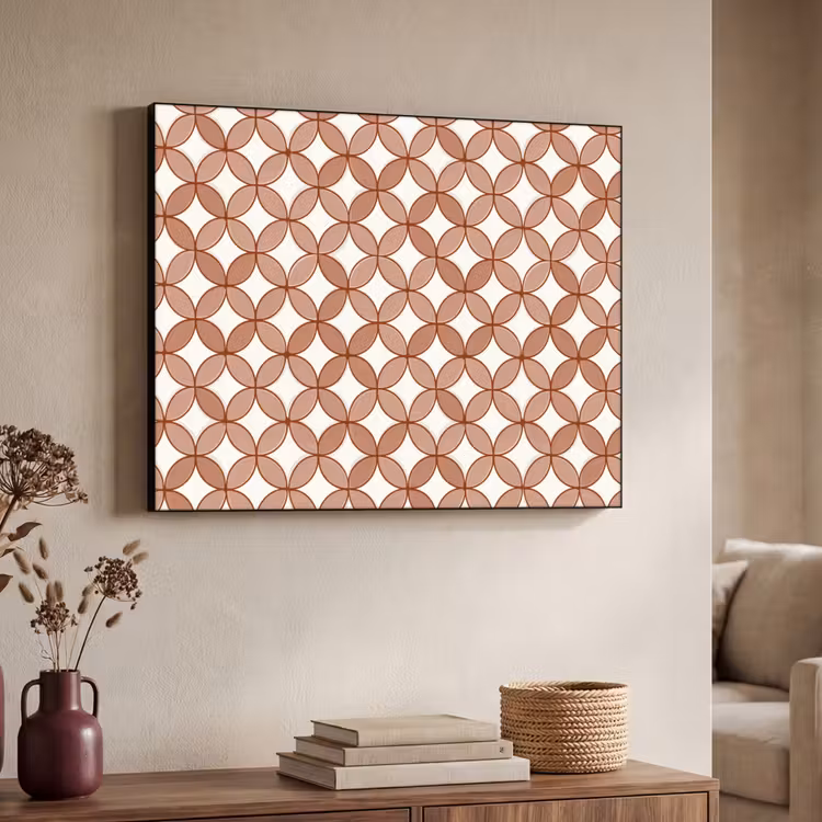 Art Frame - Geometrisch - Cirkels - Modern - Terracotta — 7