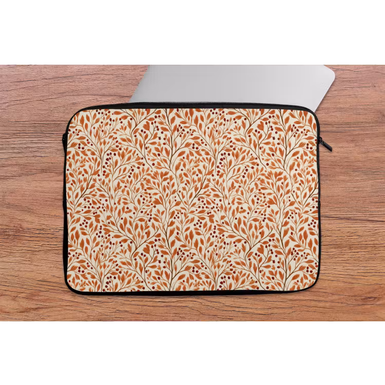 Laptophoes - Bladeren - Botanisch - Terracotta — 2