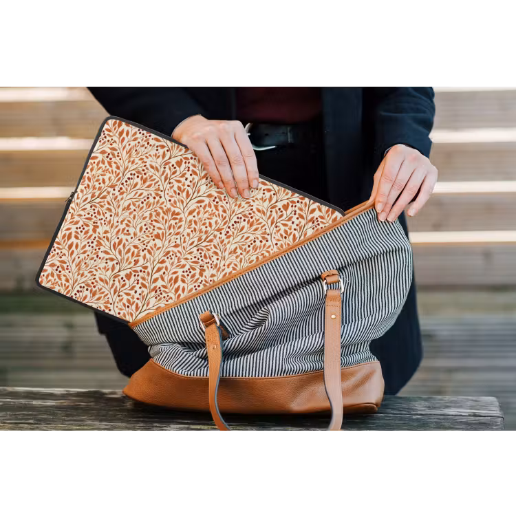 Laptophoes - Bladeren - Botanisch - Terracotta — 4