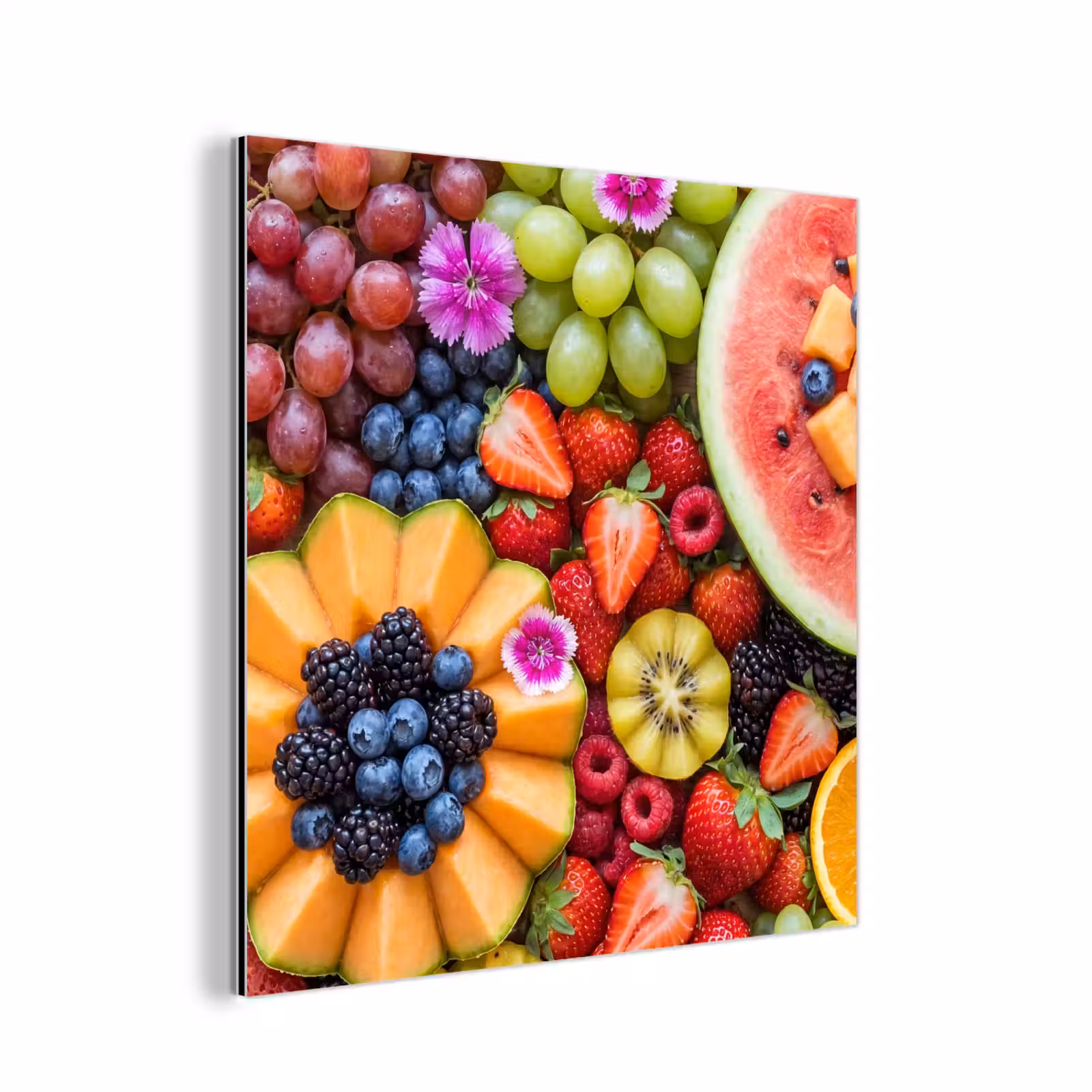 Aluminium schilderij - Fruit - Vers - Variatie - Eten - Kleurrijk — 1