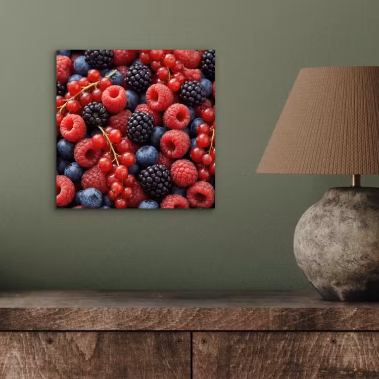 Aluminium schilderij - Bessen - Mix - Vers - Eten - Kleurrijk — 3