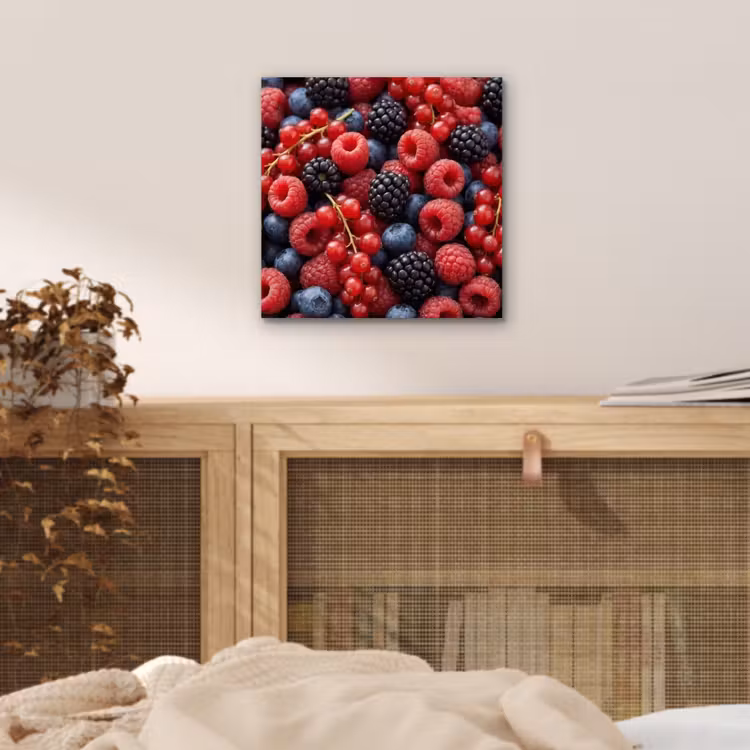 Aluminium schilderij - Bessen - Mix - Vers - Eten - Kleurrijk — 4