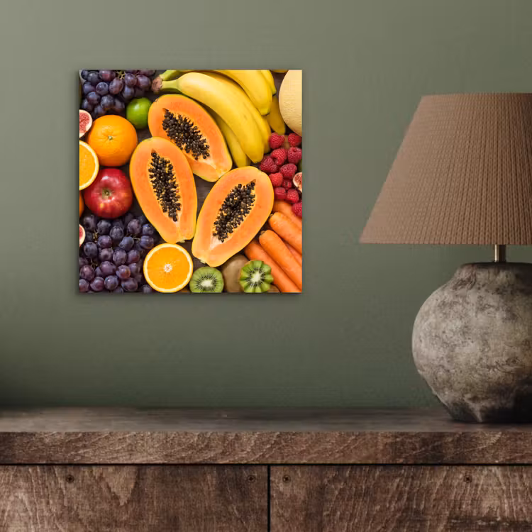 Aluminium schilderij - Eten - Fruit - Groenten - Vers - Kleurrijk — 3
