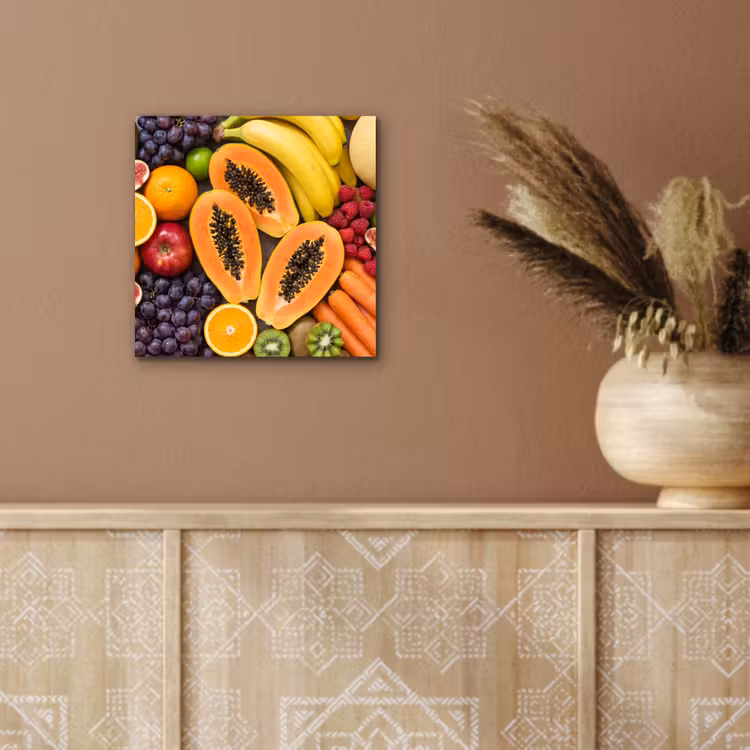 Aluminium schilderij - Eten - Fruit - Groenten - Vers - Kleurrijk — 5