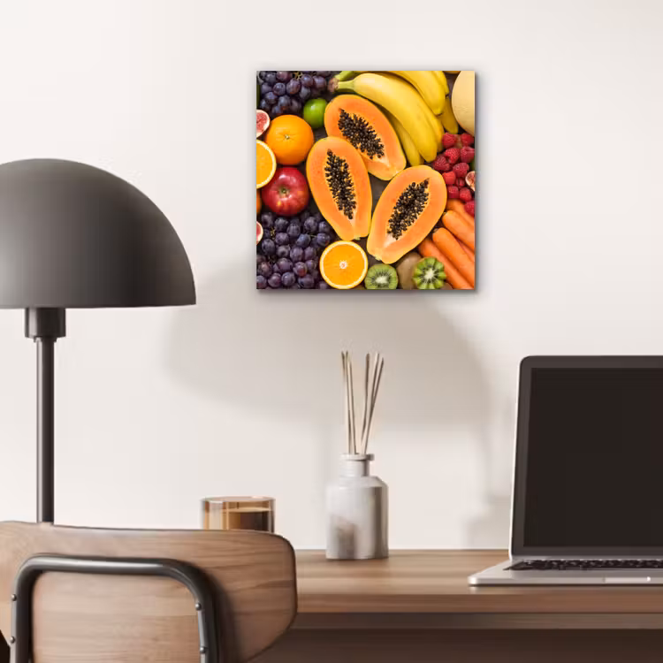 Aluminium schilderij - Eten - Fruit - Groenten - Vers - Kleurrijk — 6