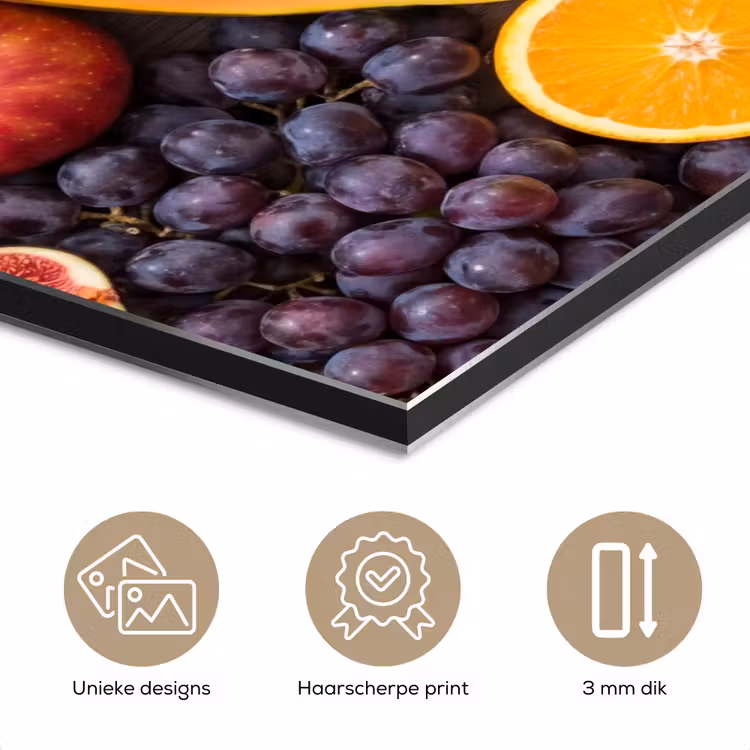 Aluminium schilderij - Eten - Fruit - Groenten - Vers - Kleurrijk — 7
