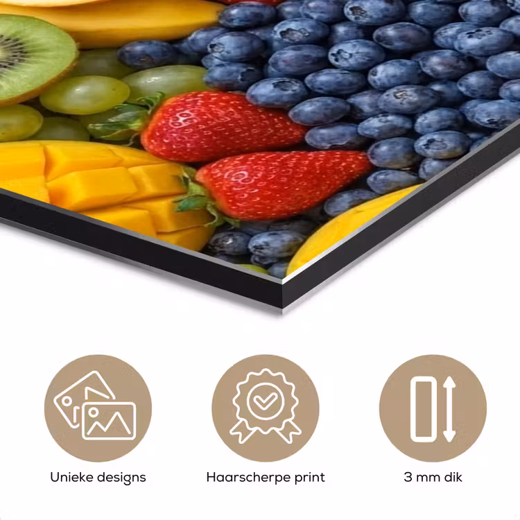 Aluminium schilderij - Eten - Fruit - Vers - Kleurrijk - Voeding — 7