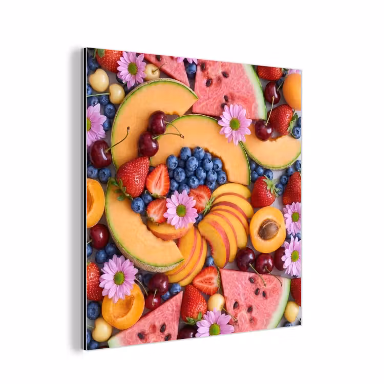 Aluminium schilderij - Eten - Fruit - Zomer - Kleurrijk — 1