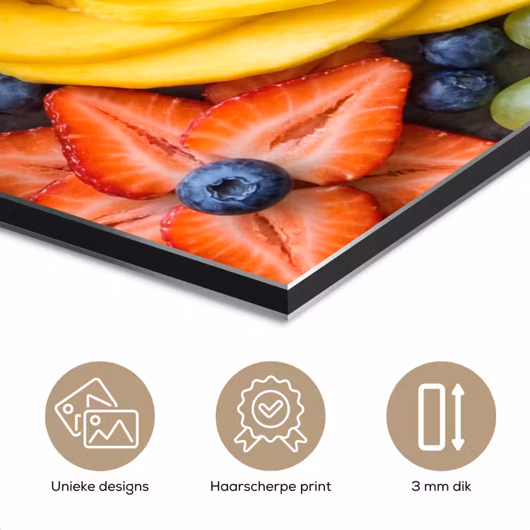 Aluminium schilderij - Fruit - Arrangement - Gezond - Kleurrijk - Eten — 7
