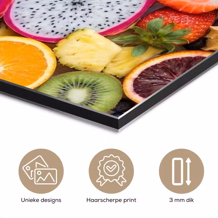 Aluminium schilderij - Fruit - Assortiment - Kleurrijk - Gezondheid — 7