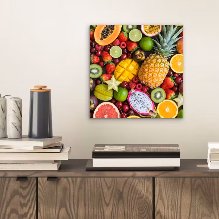 Aluminium schilderij - Fruit - Assortiment - Vers - Gezond - Kleurrijk — 2