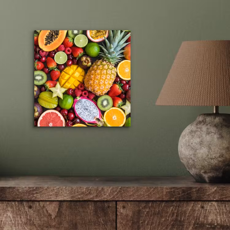 Aluminium schilderij - Fruit - Assortiment - Vers - Gezond - Kleurrijk — 3