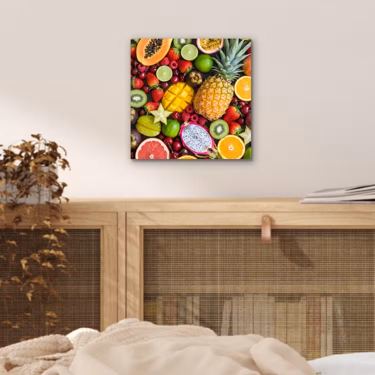 Aluminium schilderij - Fruit - Assortiment - Vers - Gezond - Kleurrijk — 4