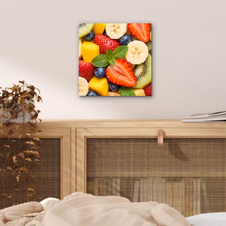 Aluminium schilderij - Fruit - Plakjes - Eten - Kleurrijk — 4