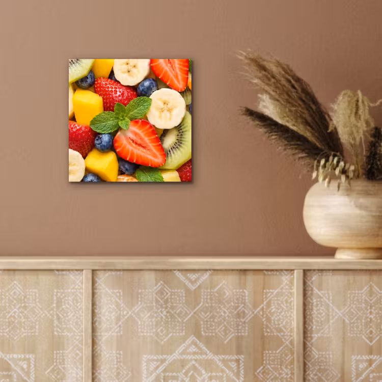 Aluminium schilderij - Fruit - Plakjes - Eten - Kleurrijk — 5