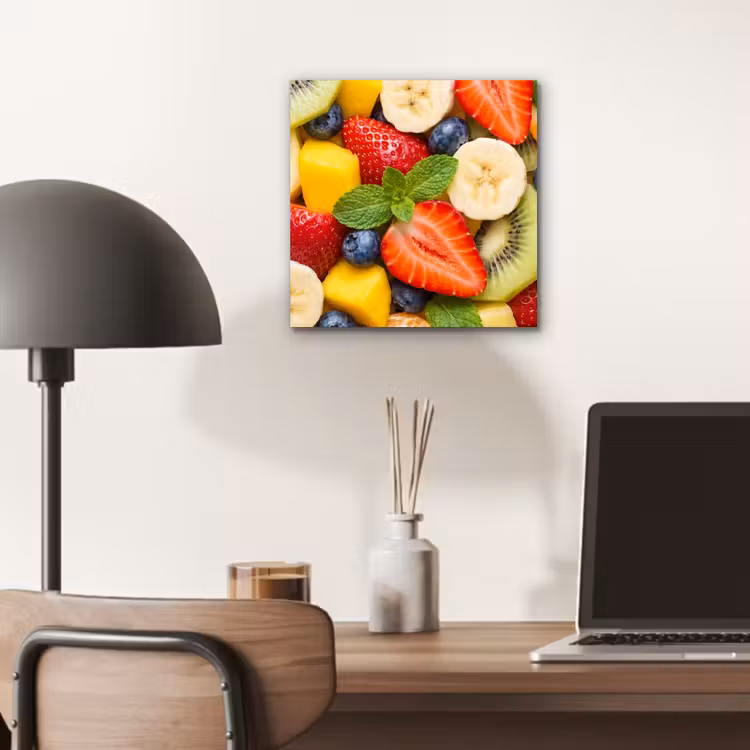 Aluminium schilderij - Fruit - Plakjes - Eten - Kleurrijk — 6