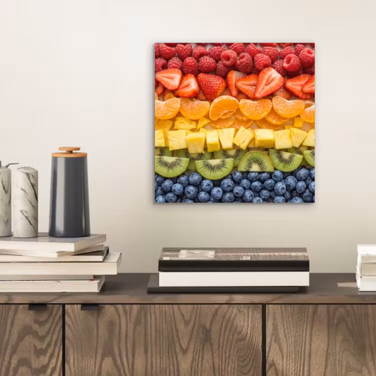 Aluminium schilderij - Fruit - Regenboog - Gezond - Kleurrijk — 2
