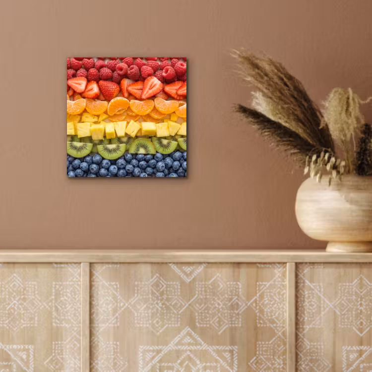 Aluminium schilderij - Fruit - Regenboog - Gezond - Kleurrijk — 5