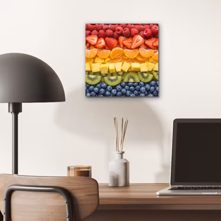 Aluminium schilderij - Fruit - Regenboog - Gezond - Kleurrijk — 6