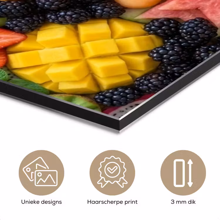 Aluminium schilderij - Fruit - Variatie - Kleurrijk - Vers - Eten — 7