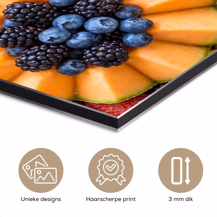 Aluminium schilderij - Fruit - Vers - Variatie - Eten - Kleurrijk — 7