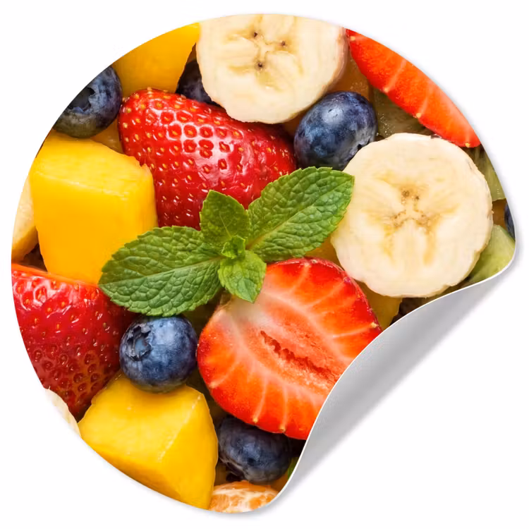 Behangcirkel - Fruit - Plakjes - Eten - Kleurrijk — 1