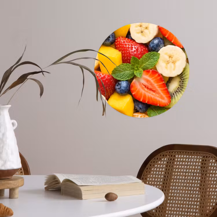 Behangcirkel - Fruit - Plakjes - Eten - Kleurrijk — 4