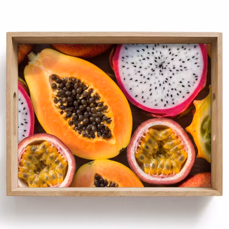 Dienblad - Fruit - Geopend - Tropisch - Eten - Kleurrijk — 1