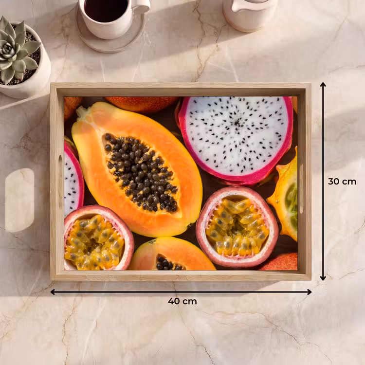 Dienblad - Fruit - Geopend - Tropisch - Eten - Kleurrijk — 9