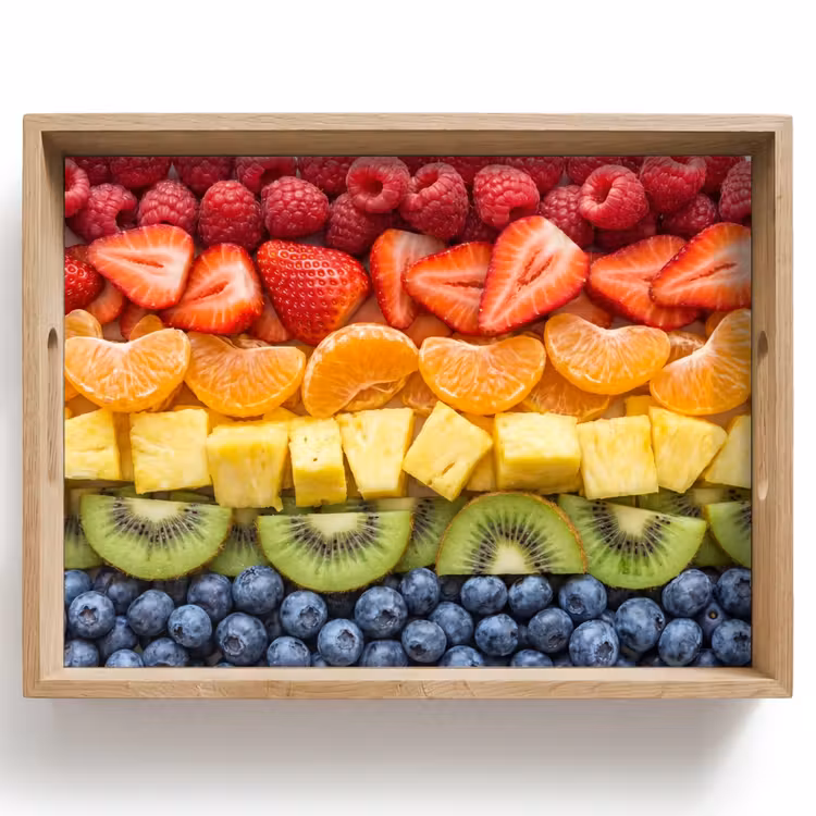 Dienblad - Fruit - Regenboog - Gezond - Kleurrijk — 1