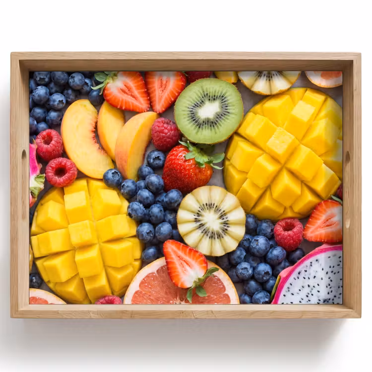 Dienblad - Fruit - Versneden - Kleurrijk - Eten - Gezond — 1
